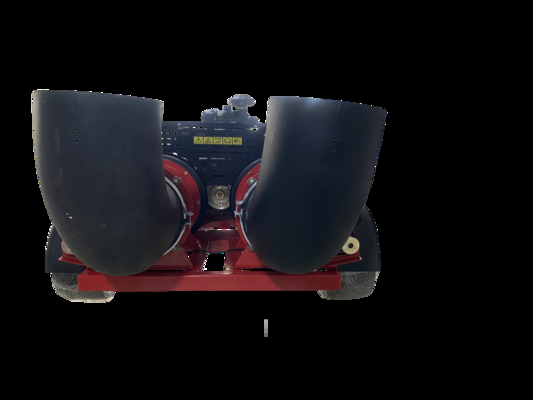 OEM Golf Course Twin Turbines Debris Blower , Grass Leaf Blower，3600r Min 4 Stroke Driving Gasoline