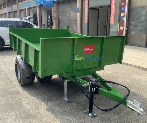 OEM 3-10 tons PTO driven hydraulic agricultural dump trailer, capacity 210*160*30cm, with core tire assembly