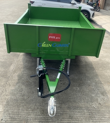 OEM 3-10 tons PTO driven hydraulic agricultural dump trailer, capacity 210*160*30cm, with core tire assembly